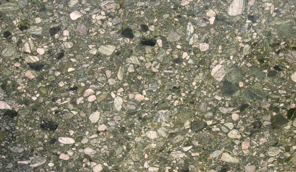 Tranche de GRANIT GREEN MARINACE POLI finition Poli