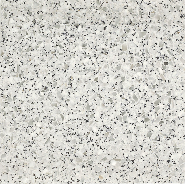 Tranche de TERRAZZO/GRANITO GRANITO BLANC GRIS ADOUCI finition Adouci