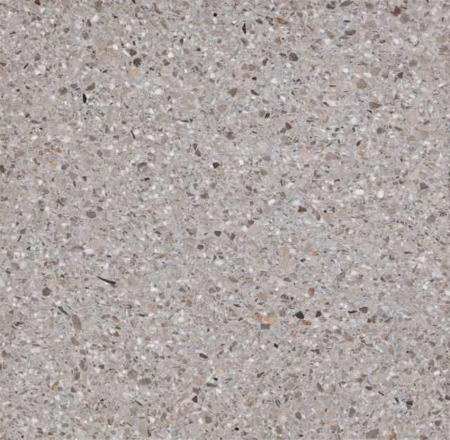 Tranche de TERRAZZO/GRANITO GRANITO GRIS MARRON ADOUCI finition Adouci