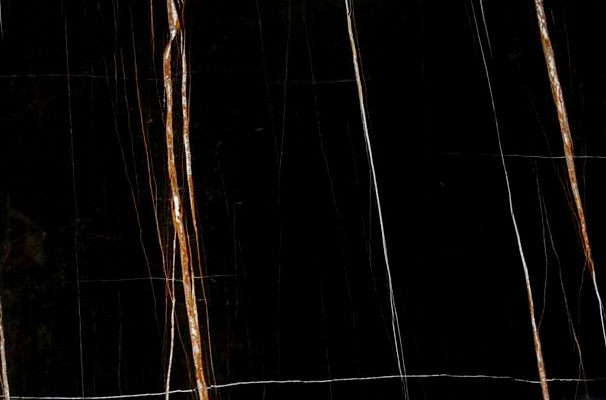 Tranche de MARBRE SAHARA NOIR POLI finition Poli