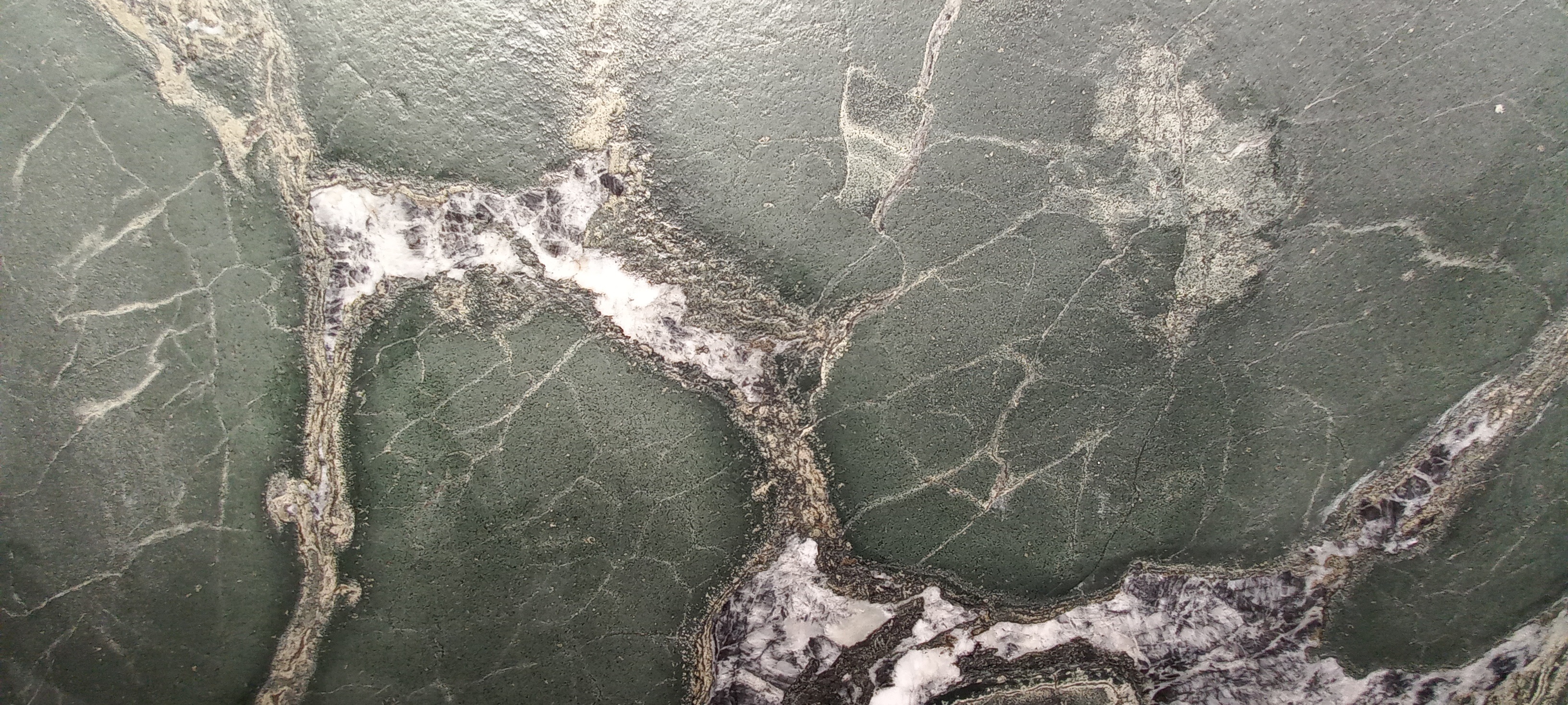 Tranche de QUARTZITE LIZARD GREEN CUIR finition Cuir