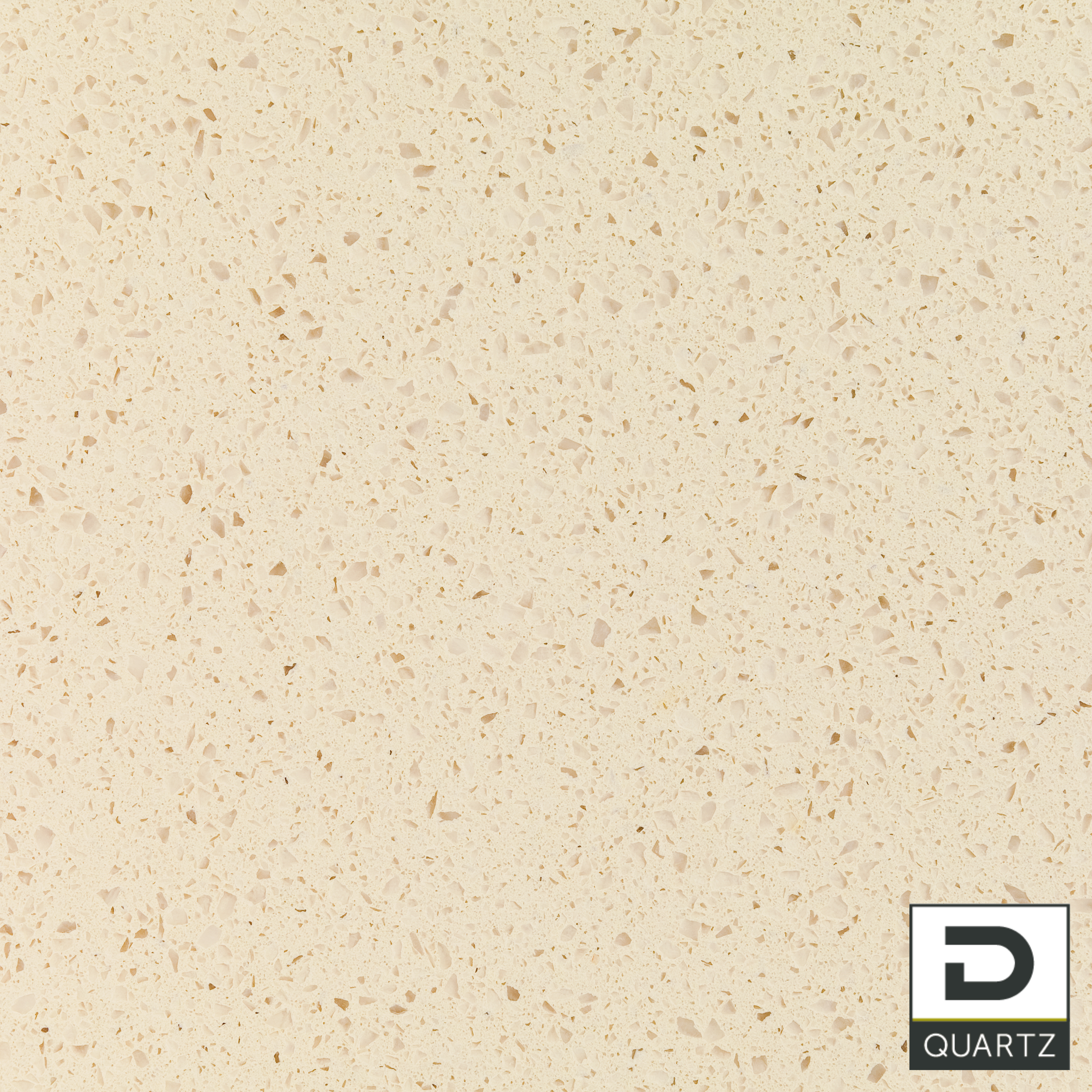 Tranche de COMPOSITE QUARTZ  DIRESCO RISOTTO CREMA ANTICO finition superantico ( flammé brossé)