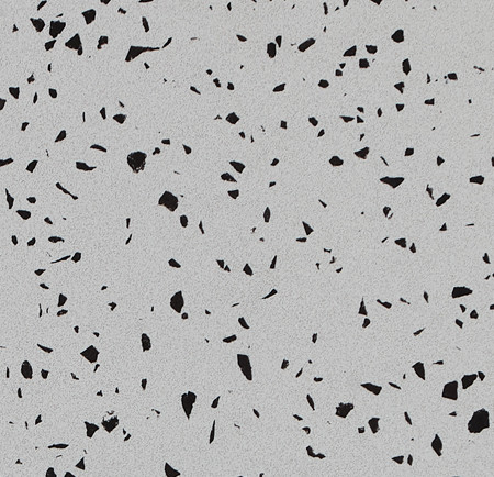 Tranche de COMPOSITE QUARTZ  DIRESCO TERRAZZO GREY POLI finition Poli