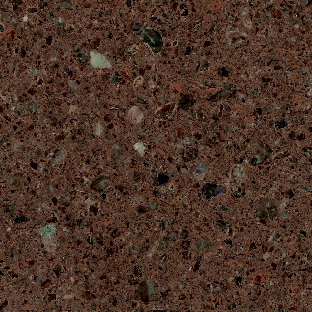 Tranche de COMPOSITE QUARTZ TECHNISTONE TAURUS BROWN PEARL POLI finition Poli