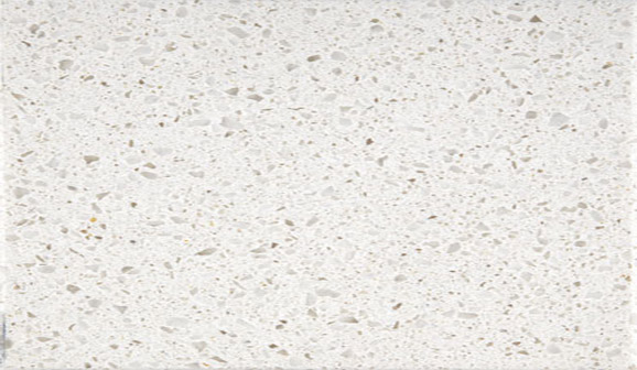 Tranche de COMPOSITE QUARTZ TECHNISTONE CRYSTAL QUARTZ WHITE POLI finition Poli