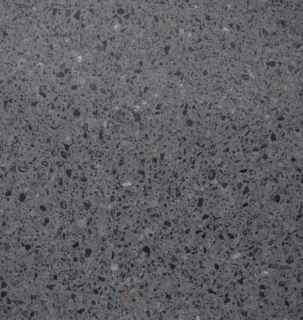 Tranche de COMPOSITE QUARTZ TECHNISTONE TAURUS TERAZZO GREY POLI finition Poli