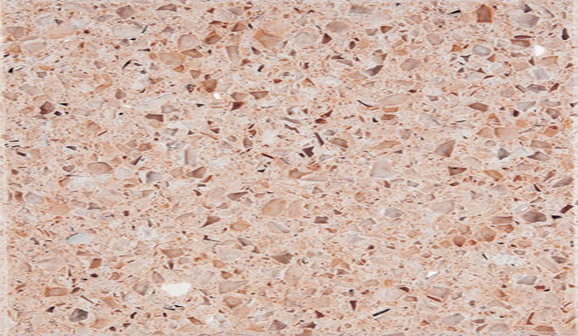 Tranche de COMPOSITE QUARTZ TECHNISTONE STARLIGHT RED POLI finition Poli
