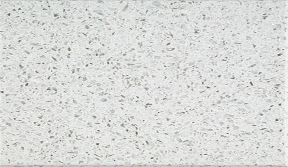 Tranche de COMPOSITE QUARTZ TECHNISTONE STARLIGHT WHITE POLI finition Poli