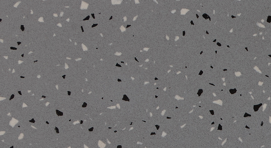 Tranche de COMPOSITE QUARTZ  DIRESCO TERRAZZO CREA DARK POLI finition Poli