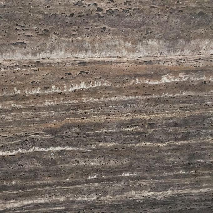 Tranche de MARBRE TRAVERTIN TITANIUM ADOUCI finition Adouci