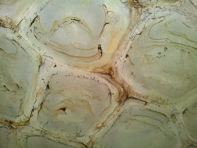 Tranche de QUARTZITE WASABI POLI finition Poli