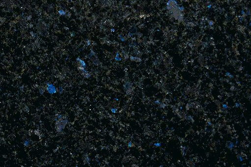 Tranche de GRANIT BLUE IN THE NIGHT POLI finition Poli