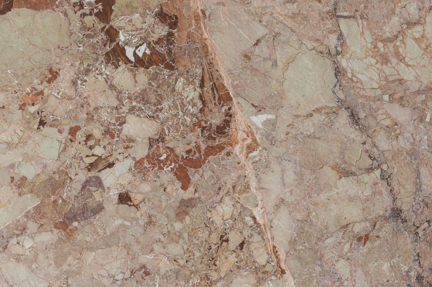Tranche de MARBRE BRECCIA PERNICE POLI finition Poli