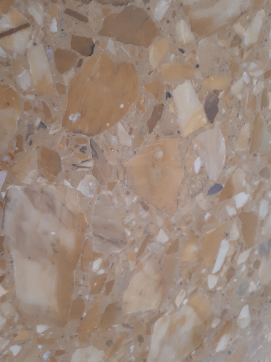 Tranche de MARBRE GIALLO BROCCA POLI finition Poli