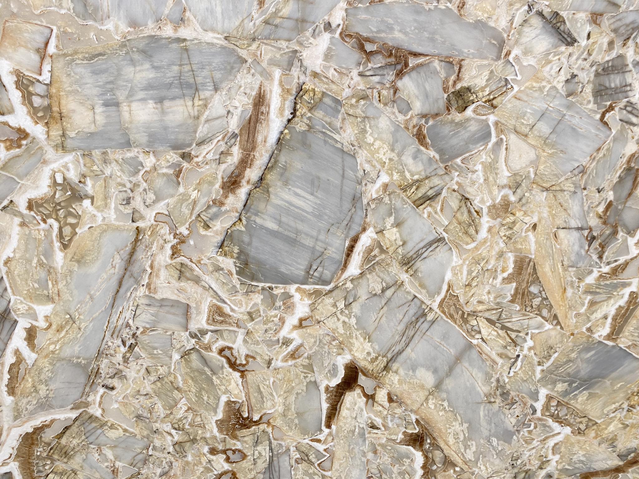 Tranche de SEMI- PRECIEUX ONYX TERRA POLI finition Poli