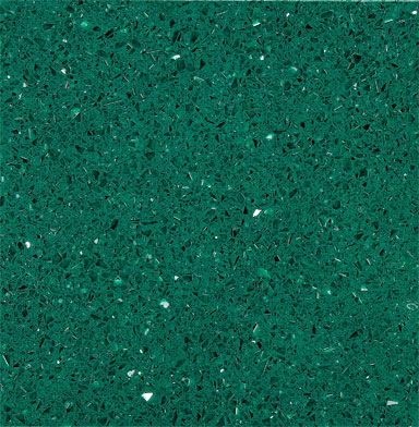 Tranche de COMPOSITE QUARTZ TECHNISTONE STARLIGHT EMERALD POLI finition Poli