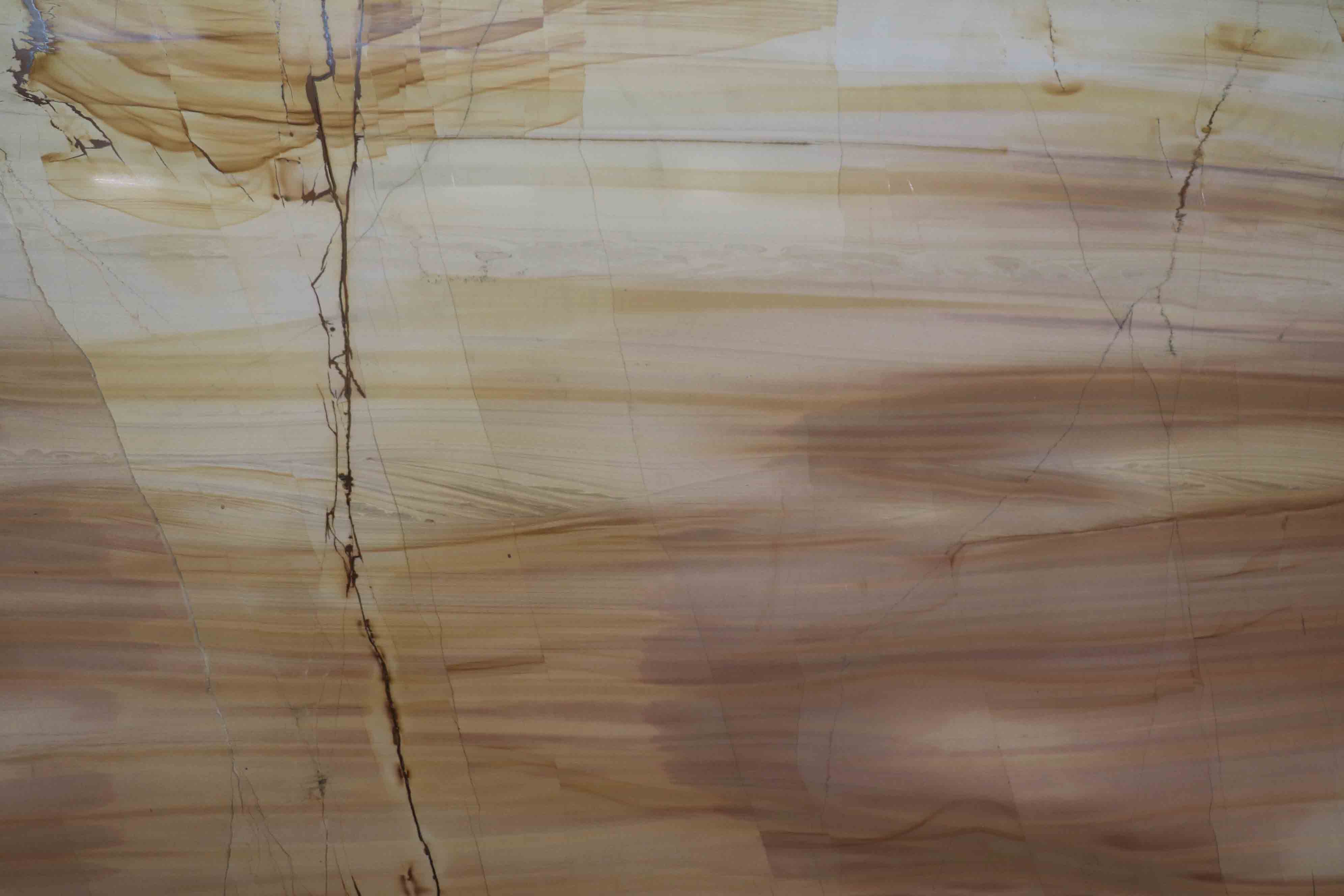 Tranche de MARBRE TEAK WOOD POLI finition Poli