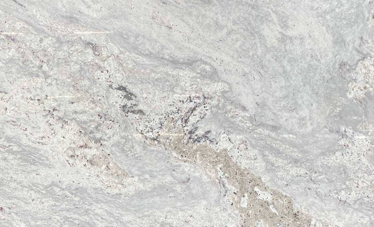 Tranche de GRANIT THUNDER WHITE POLI finition Poli