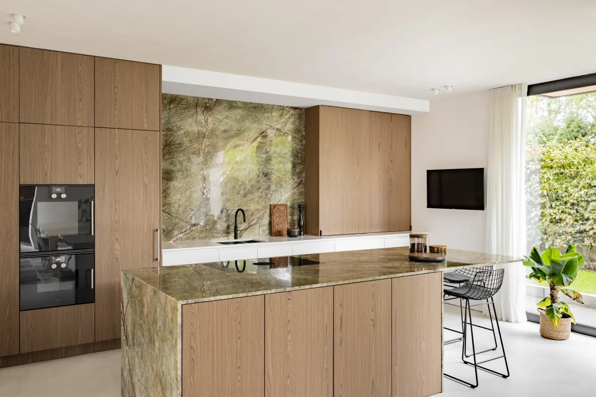 PLAN DE TRAVAIL EN FOREST GREEN