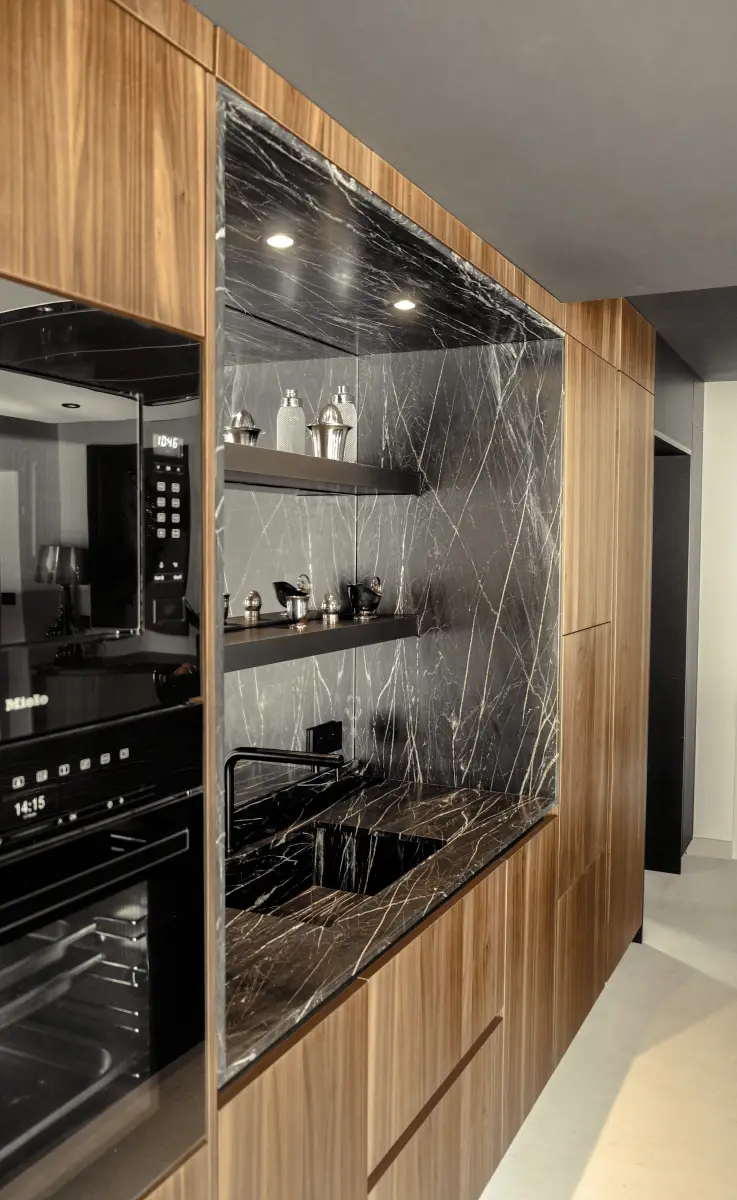 NICHE ET EVIER DE CUISINE EN QUARTZITE BELVEDERE