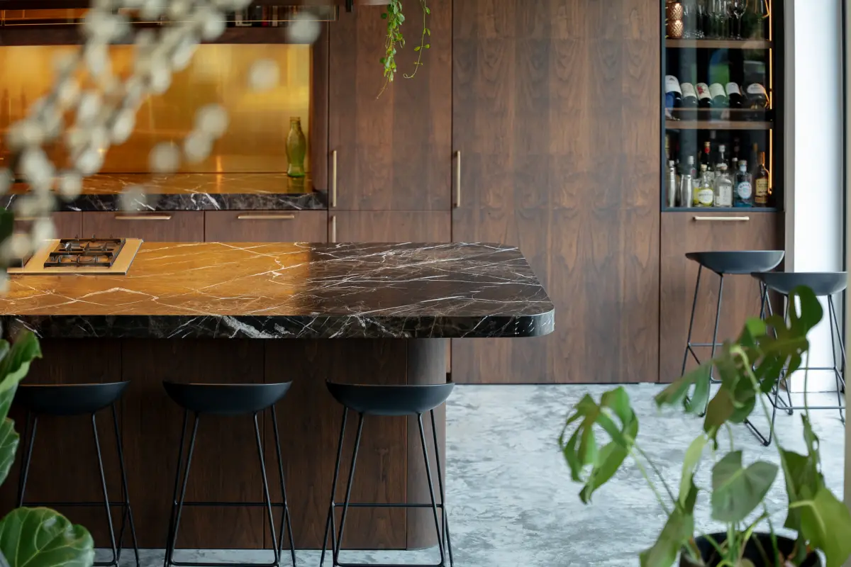 PLAN DE TRAVAIL DE CUISINE EN BRONZE FANTAISY