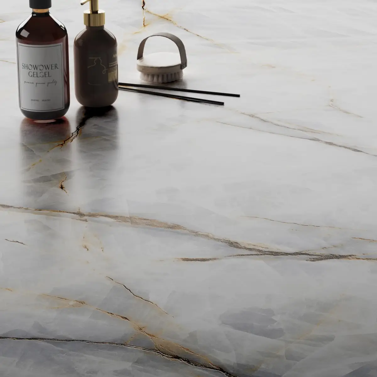 CUISINE EN ASCALE AURA LUX WHITE VELVET 3D