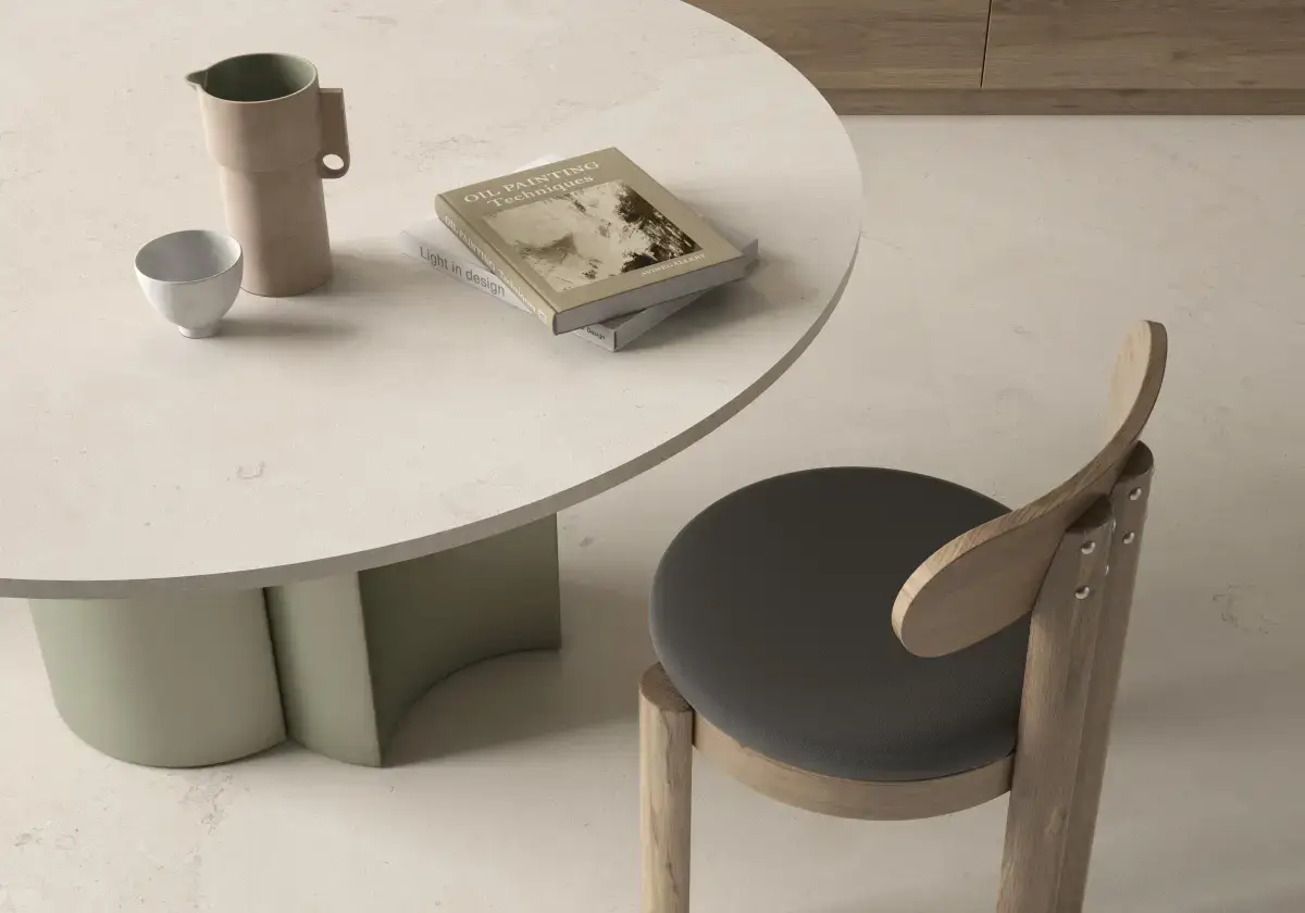 TABLE ASCALE EN PORTLAND LINEN